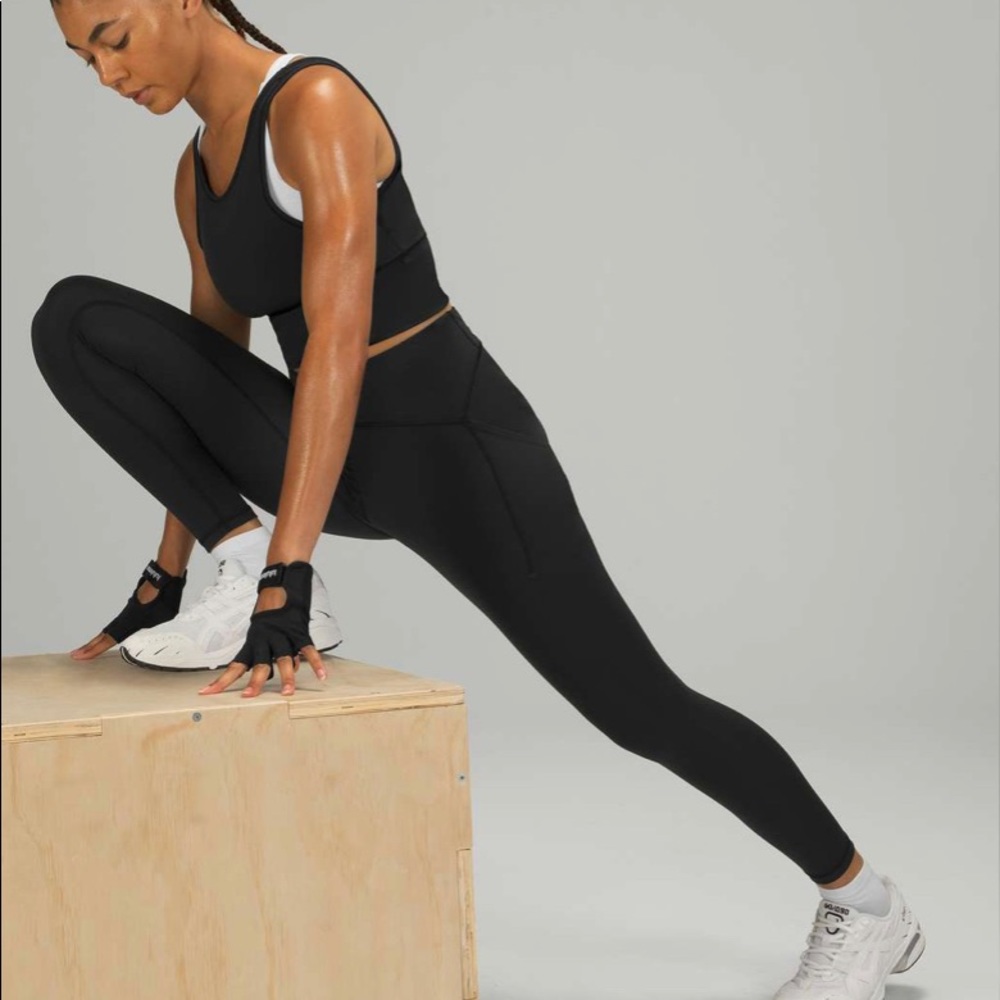 Sold ❌  Lululemon Power Thru High Rise Tight 25" size 4 black